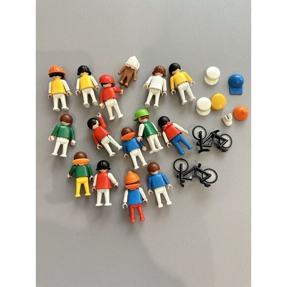 GEOBRA 2" Figurine People Clothes Toy Lot Vintage - Picture 9 of 9